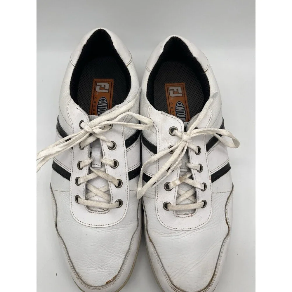 FOOTJOY Contour Casual Leather Spikeless Golf Classic Sneaker Shoes Mens 12W